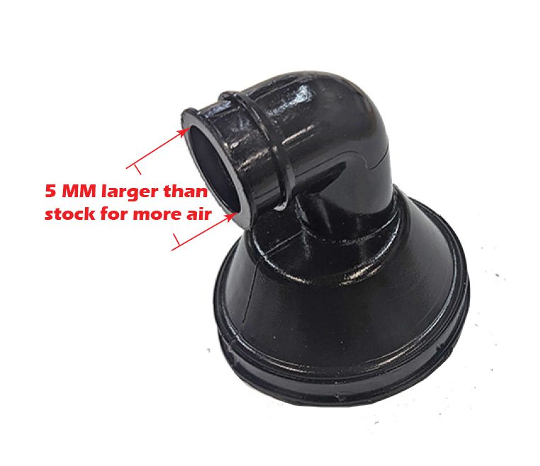 SUZIKI 1987-06 LT80 OUTLET TUBE "OVER SIZED for better performance" Pt#13881-40B00